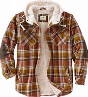 Image result for Fleece Lined Hooded Flannel Jackets