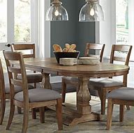 Image result for Oval Wood Dining Table