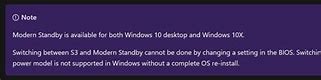 Image result for Modern Standby Windows 1.0