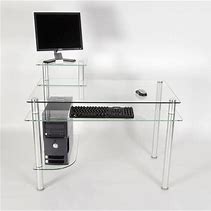 Image result for Glass Computer Desk Product