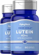 Image result for Lutein Bilberry Eye Vision Guard + Zeaxanthin, 200 Quick Release Softgels, 2 Bottles