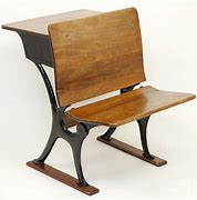 Image result for Vintage School Desk Chair Combo