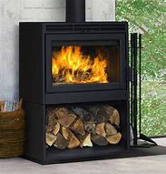 Image result for Free Standing Wood Fireplace