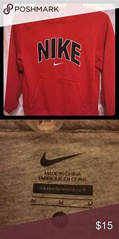 Image result for Nike Red and Gold Hoodie