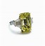 Image result for Emerald Cut Yellow Diamond Ring