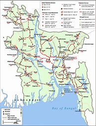 Image result for 1971 Bangladesh Civil War Map
