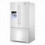 Image result for white french door refrigerator with ice maker