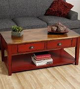 Image result for Red Coffee Table