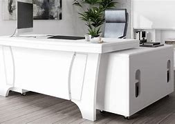 Image result for White Executive Desk Home Office