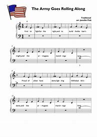 Image result for Army Goes Rolling along Sheet Music Flute