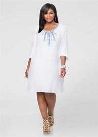 Image result for Plus Size Linen Dress