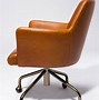 Image result for Leather Rolling Desk Chair