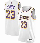 Image result for LeBron James White Lakers Jersey