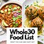 Image result for Whole30 Food List Printable Large Print