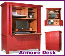 Image result for Corner Armoire Desk