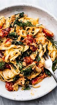Image result for Salmon Pasta Dish