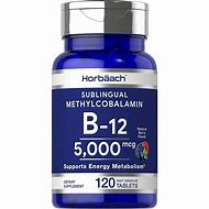 Image result for Methylcobalamin B-12 Complex (Sublingual), 6000 Mcg, 120 Fast Dissolve Tablets