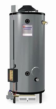 Image result for Rheem 18 1/2 In" X 9 1/4 In" X 27 1/2 in Gas Tankless Water Heater, 199,900 Btuh, Natural Gas Model: RTGH-C95DVLN