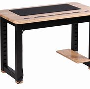 Image result for Wood Desk with Shelves