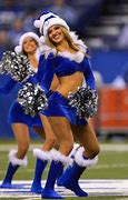 Image result for Blue Santa Claus at Indianapolis Colts Game