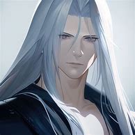 Image result for Sephiroth Face Anime