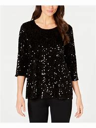 Image result for Formal Sequined Plus Size Tops