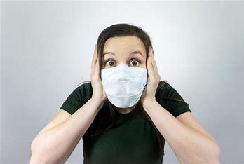 Image result for images worried person in n 95 mask