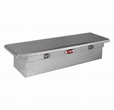 Image result for Northern Tool Slim Low-Profile Crossover Truck Tool Box - Aluminum, Gloss Black, Paddle Latches, 69Inch X 12Inch X 13Inch, Model 36212712