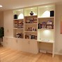 Image result for Black Wall Unit with Desk