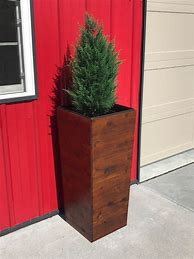 Image result for Tall Cedar Wood Planter