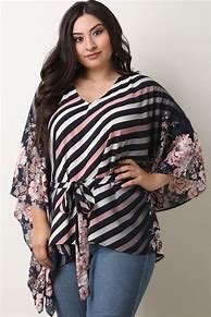 Image result for Plus Size Kimono Sleeve Tops