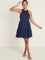 Image result for Old Navy Crinkle-Crepe Maxi Swing Dress For Women