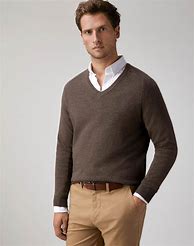 Image result for cashmere v-neck sweater men
