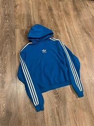 Image result for Yellow Striped Adidas Cropped Hoodie