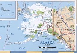 Image result for Large Print Map of Alaska