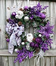 Image result for Purple and White Christmas Decor
