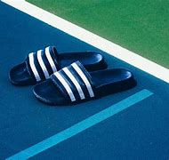 Image result for Adidas Adilette Aqua Navy Blue