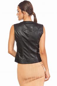 Image result for Ladies Leather Vest