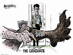 Image result for Student Debt Cartoon Caps