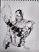 Image result for Scorpion Drawings Mortal Kombat End