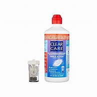 Image result for Clear Care Triple Action Cleaning & Disinfecting Solution - 24.0 Oz X 2 Pack