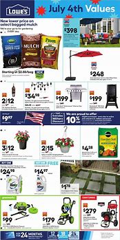 Image result for July 4 Lowe's Ad