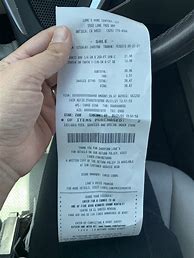 Image result for Lowe's Receipt Blank