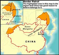 Image result for Russia China Border Map