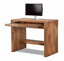 Image result for Light Wood Grain Computer Desk