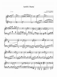 Image result for Aerith Theme Piano Sheet Music