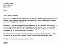 Image result for LayOff Letter Due to Covid