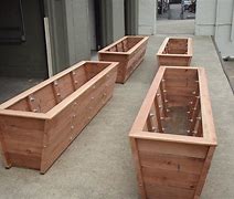 Image result for Wood Planters for Plants