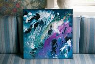 Image result for DIY Abstract Canvas Painting