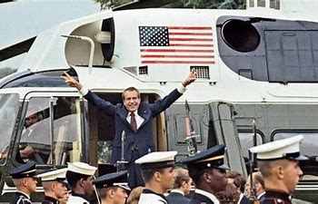 Image result for picture of richard nixon leaving white house for last time